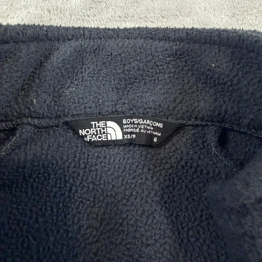 The North Face Boys Glacier Fleece Jacket Full Zip Black XS 6